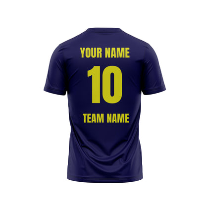 Purplish Blue Football Custom Jersey Without Shorts Honeycomb