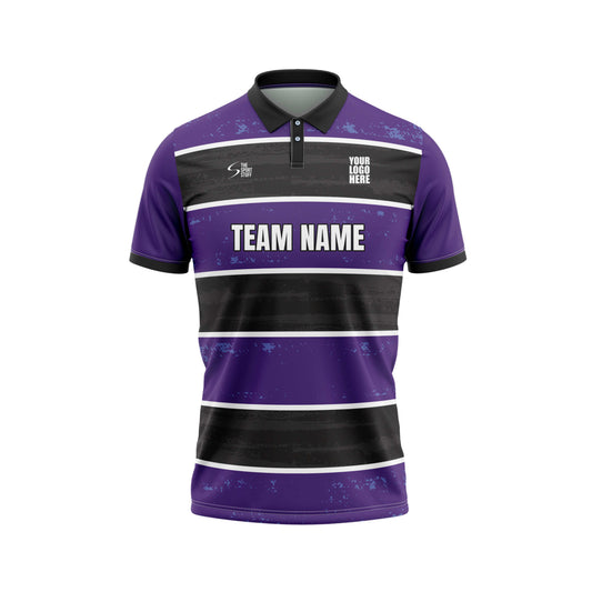 Deep Purple Cricket Custom Jersey Without Trackpant Jacquard