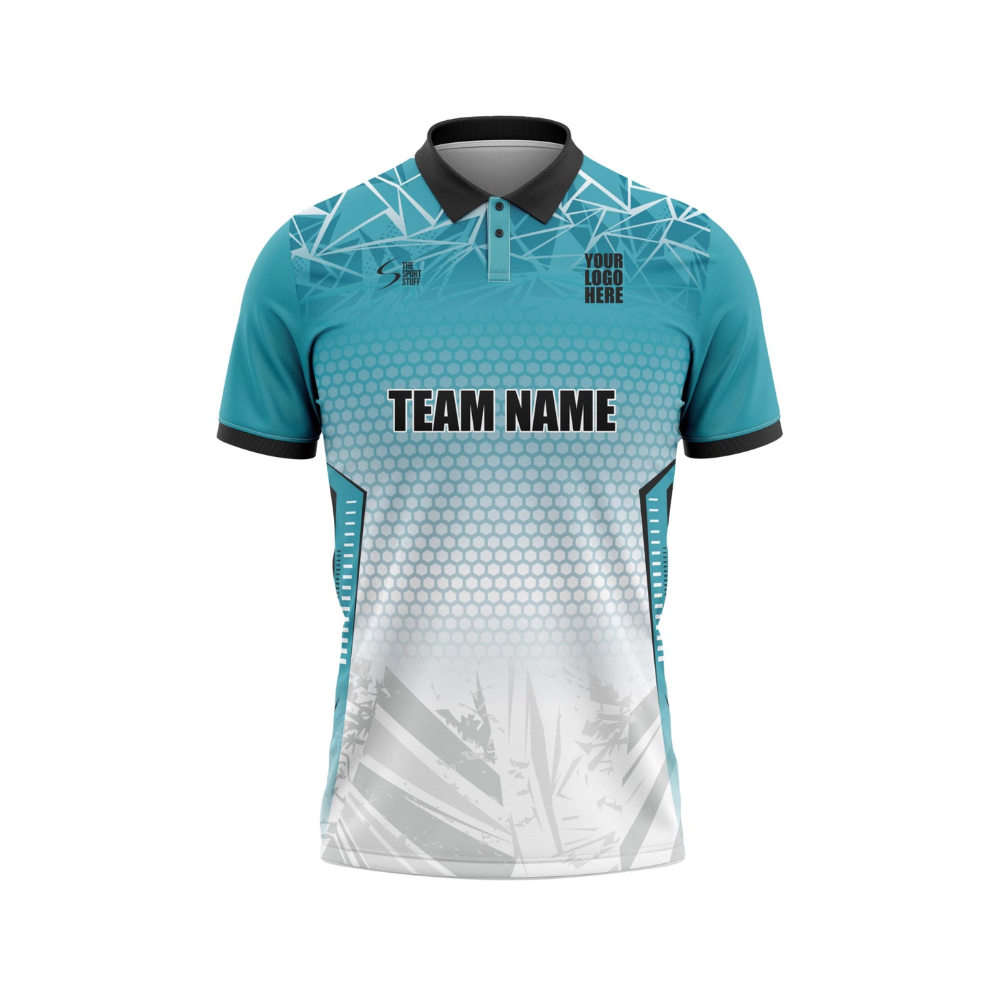 Cyan Hex Cricket Custom Jersey Trackpant With Logo Print Cot Net