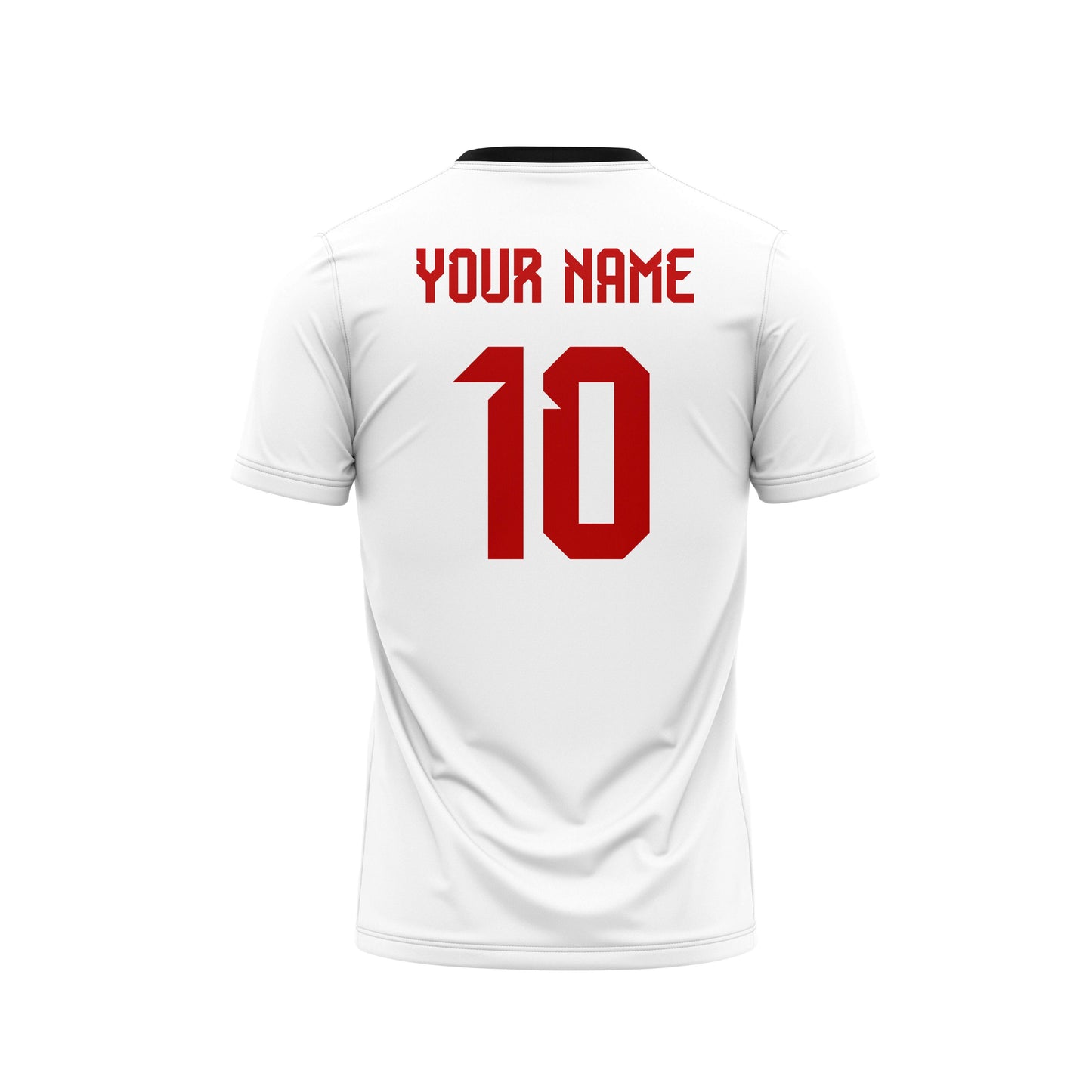 Red Track Football Custom Jersey Shorts With Logo And Number Print Honeycomb