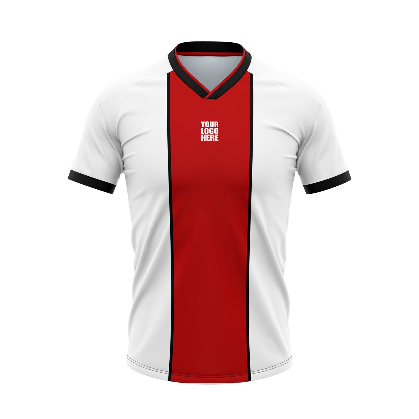 Red Track Football Custom Jersey Shorts With Logo And Number Print Honeycomb