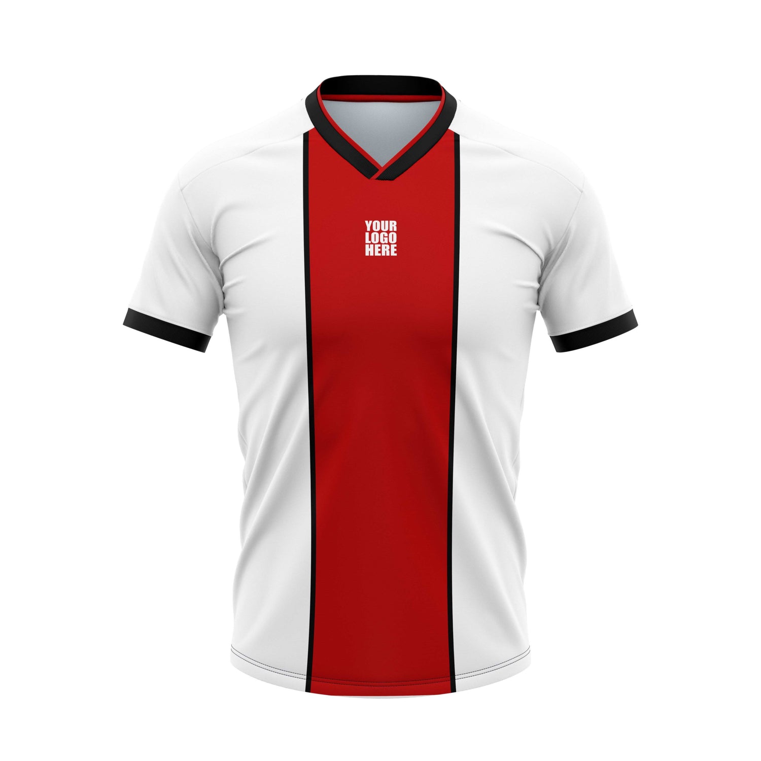 Red Track Football Custom Jersey Shorts With Logo And Number Print Honeycomb