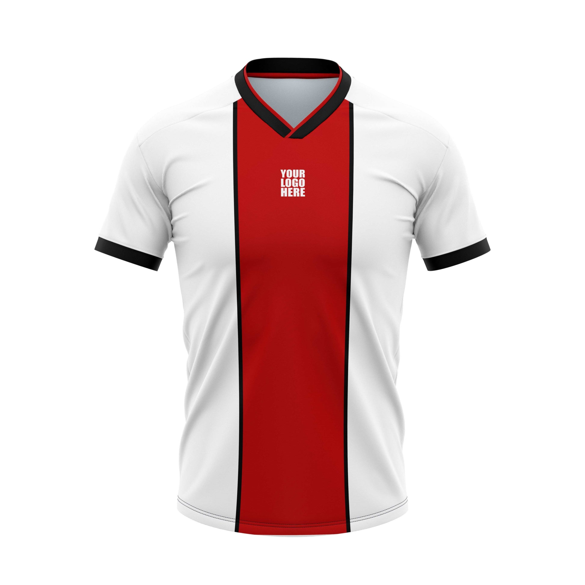 Red Track Football Custom Jersey Shorts With Logo And Number Print Honeycomb