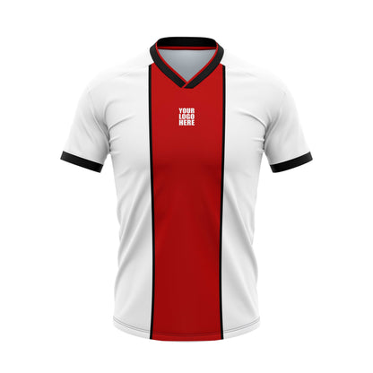 Red Track Football Custom Jersey Shorts With Logo And Number Print Honeycomb
