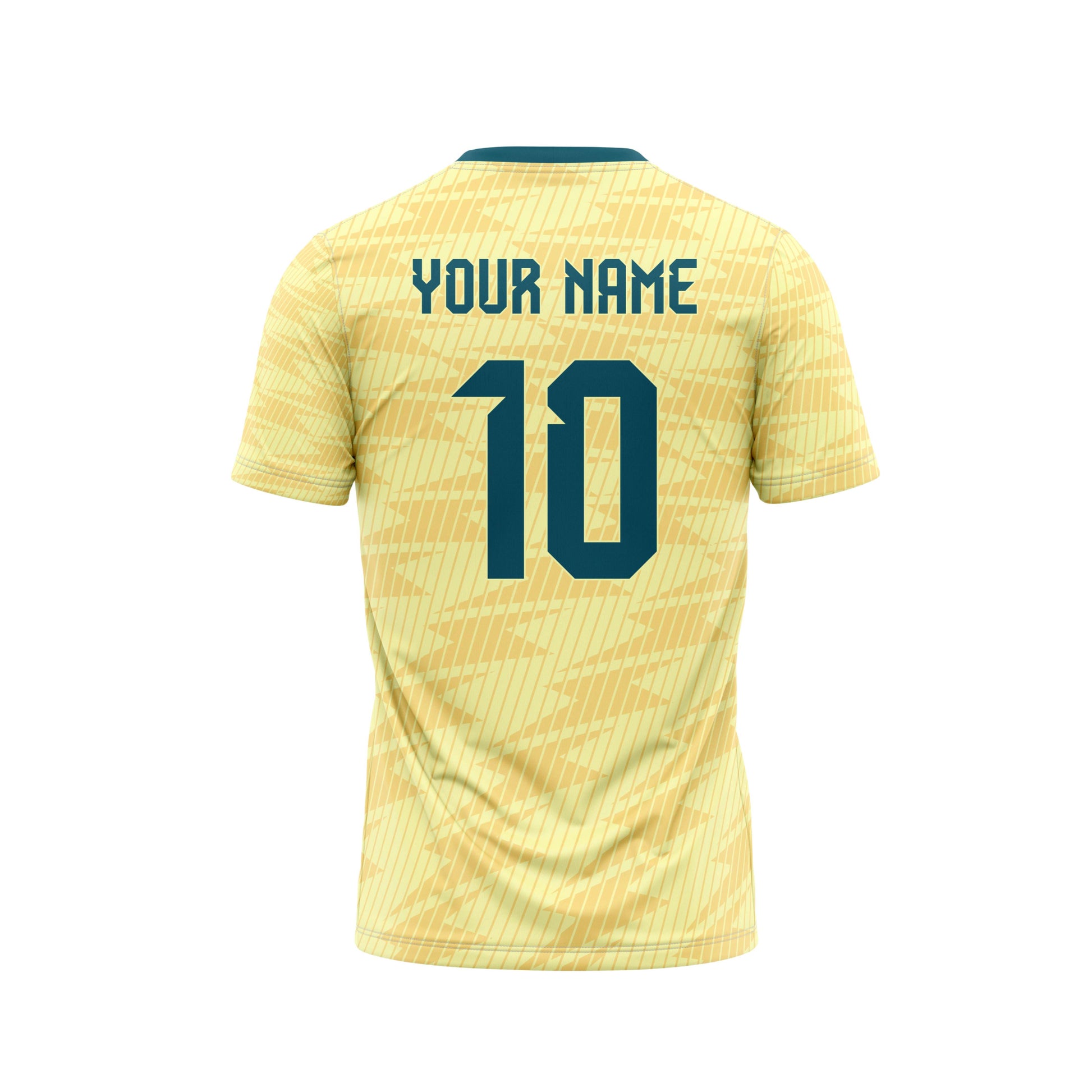 Butterscotch Football Custom Jersey With Shorts Half Sleeve Honeycomb