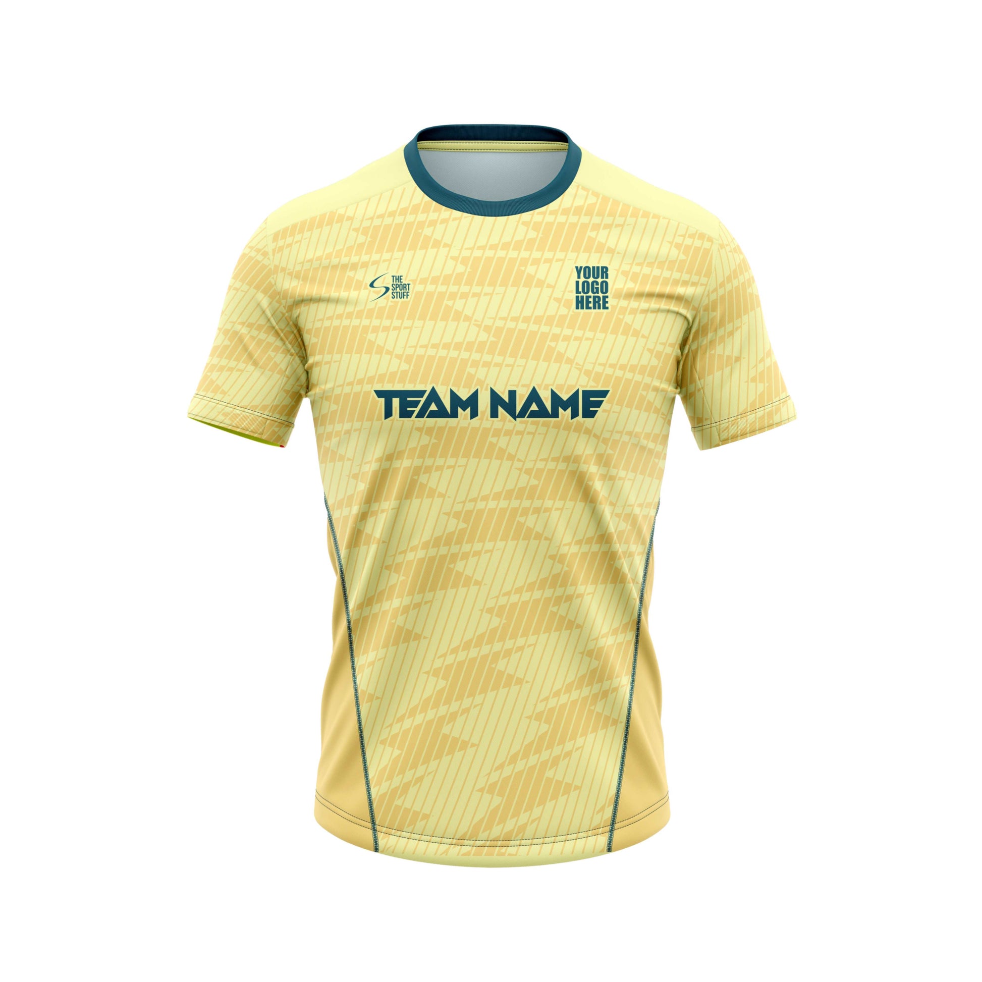 Butterscotch Football Custom Jersey With Shorts Half Sleeve Honeycomb