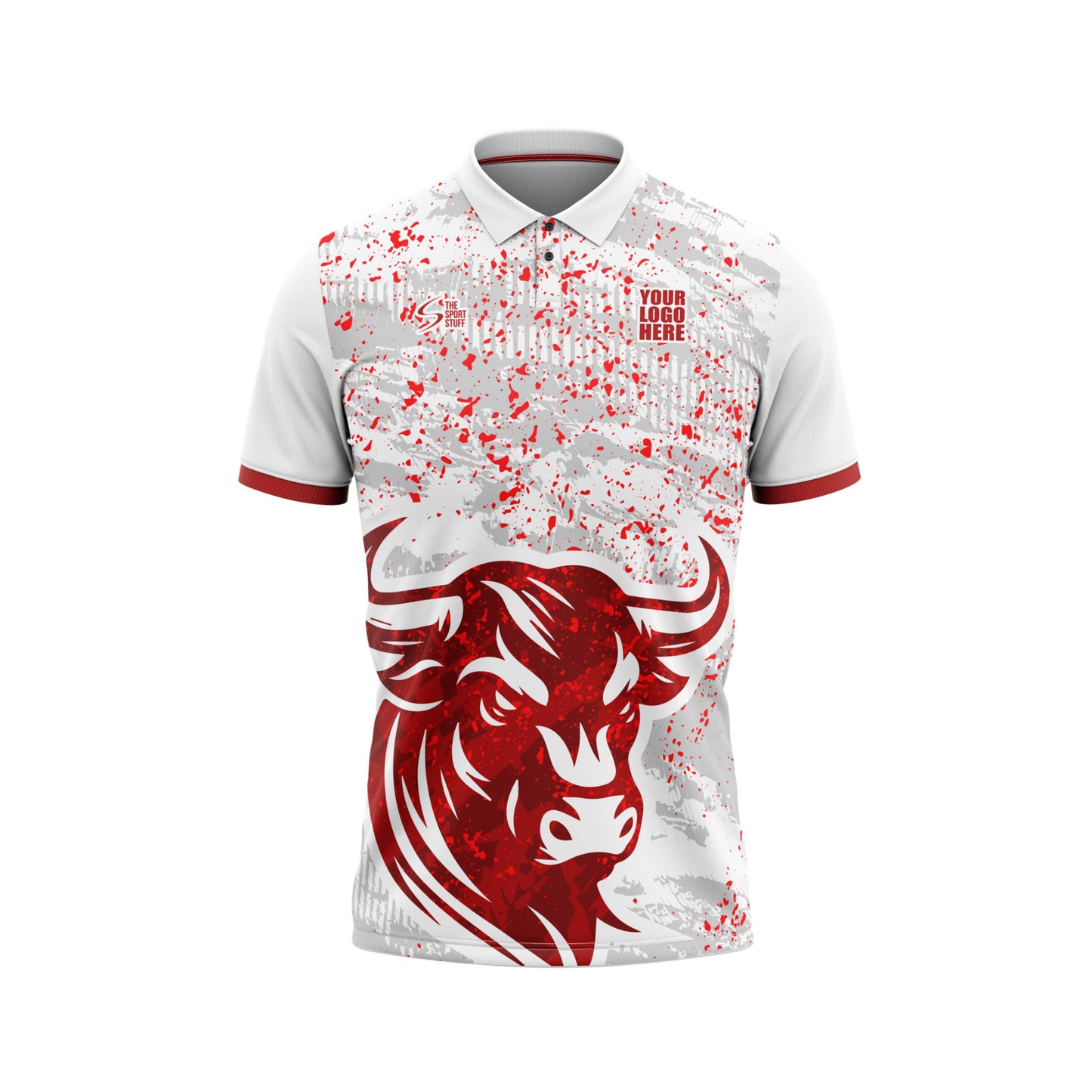Red Bull Cricket Custom Jersey Without Trackpant Jacquard