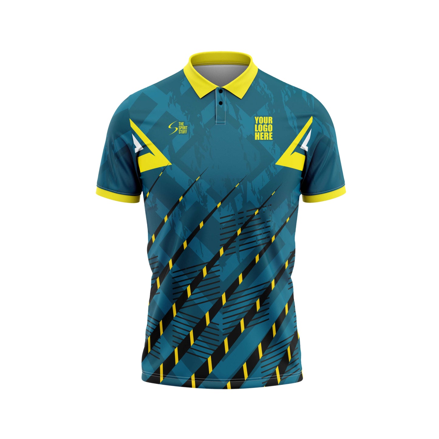 Peacock Yellow Cricket Custom Jersey Without Trackpant Jacquard