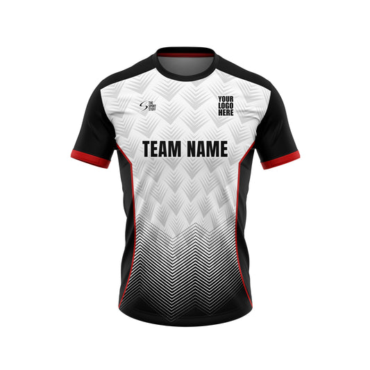 Grey Arrows Football Custom Jersey With Shorts Half Sleeve Cot Net