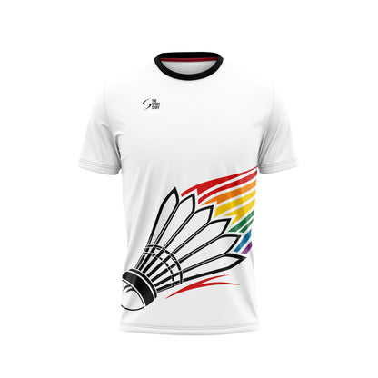 Rainbow Badminton Custom Jersey With Shorts Jacquard