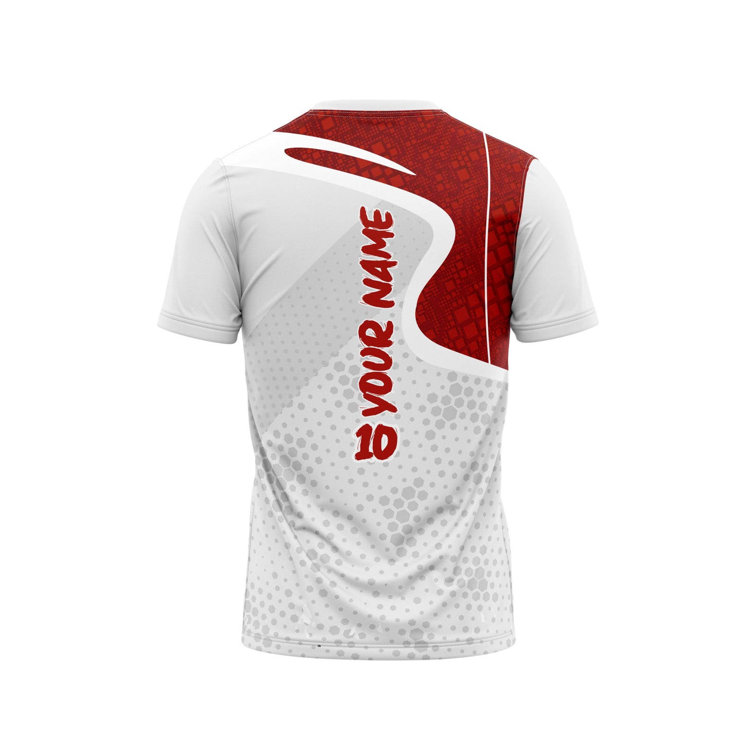 Grey Red Badminton Custom Jersey Without Shorts Cot Net