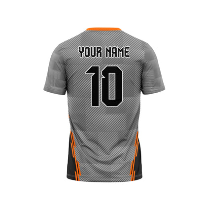 Philippine Orange Football Custom Jersey With Shorts Half Sleeve Jacquard