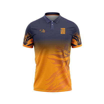 Golden Striker Cricket Custom Jersey Trackpant With Logo Print Half Sleeve Cot Net