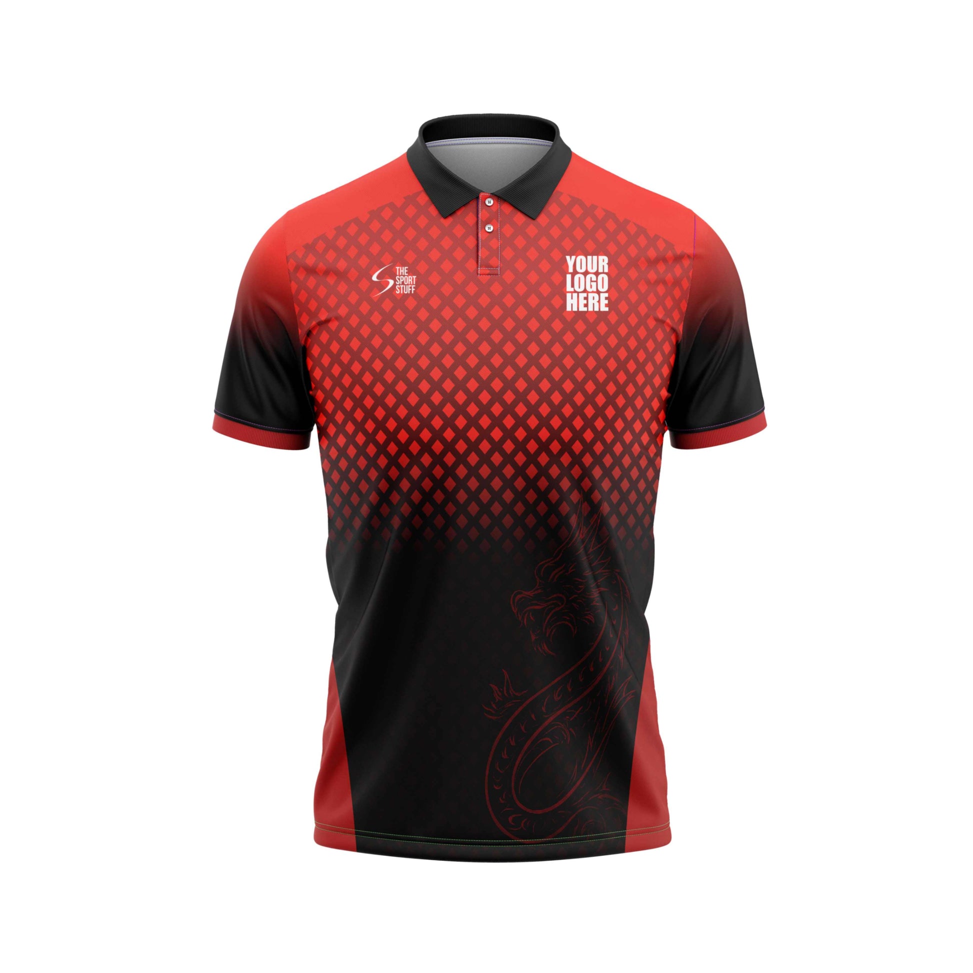 Dragon Strike Cricket Custom Jersey With Trackpant Half Sleeve Cot Net