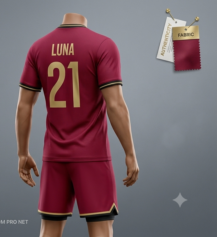 Dark Rose Football Custom Jersey With Shorts Half Sleeve Cot Net