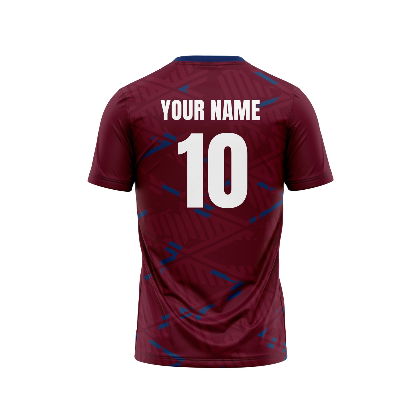 Dark Rose Football Custom Jersey With Shorts Half Sleeve Cot Net
