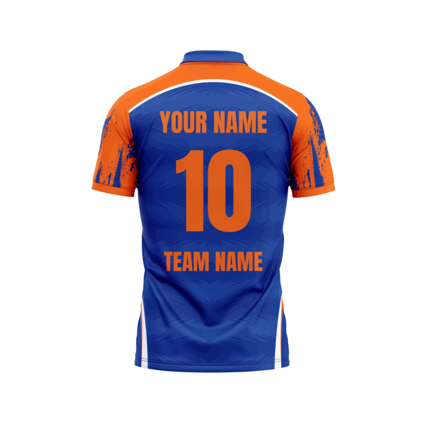 Orange Storm Cricket Custom Jersey Trackpant With Logo Print Half Sleeve Honeycomb